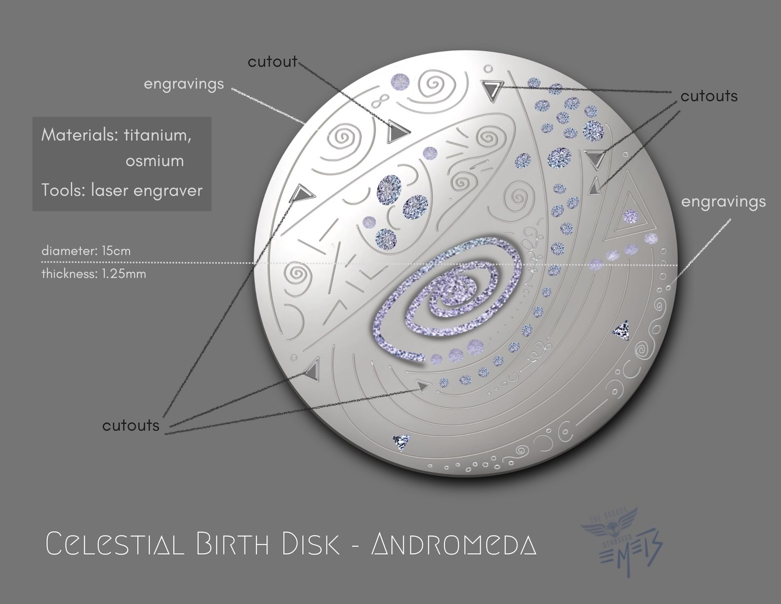 Celestial Birth Disk - Andromeda concept design